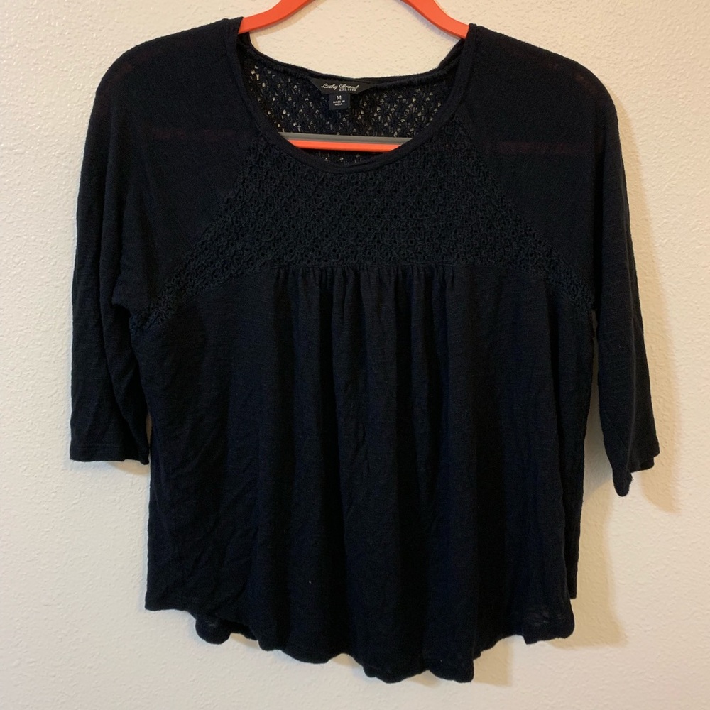 Lucky brand peasant blouse
